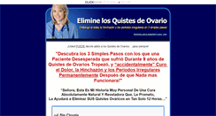 Desktop Screenshot of eliminelosquistesdeovario.com